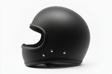 Fototapeta premium Sleek Black Helmet for Safety and Style
