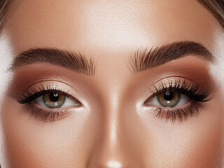 Fototapeta premium Close up of eye with makeup