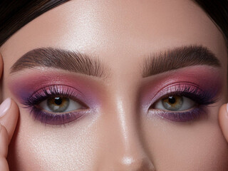 Fototapeta premium Close up of eye with makeup