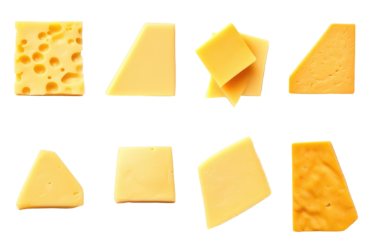  processed cheese on transparent background
