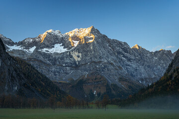 landscape in the mountains in autumn