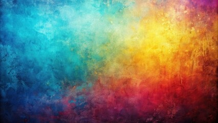 Obraz premium Vibrant Abstract Grungy Texture Background with Rough Grain Noise Gradient Distressed Colors