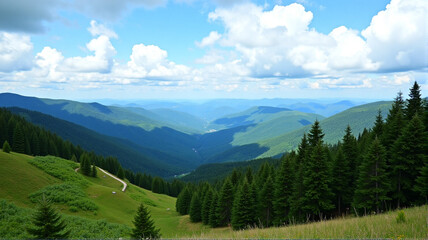 Fototapeta premium panorama of the mountains