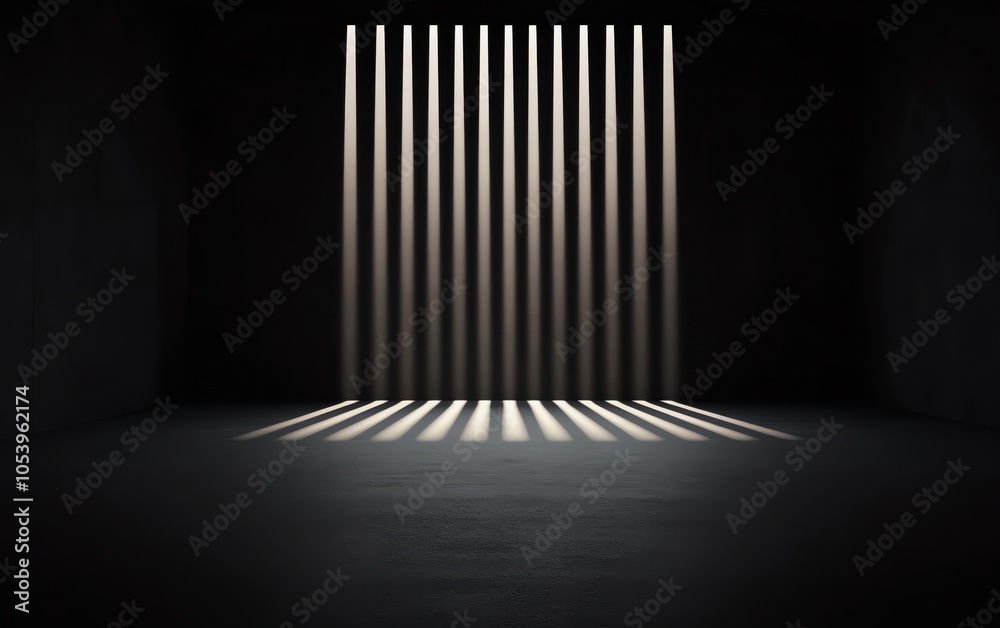 Poster deep black background with a faint glow emanating from above, creating an atmospheric and minimalist