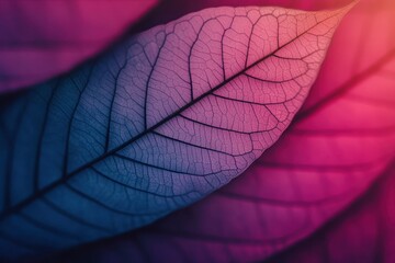 Obraz premium Abstract Close-Up of Colorful Leaves