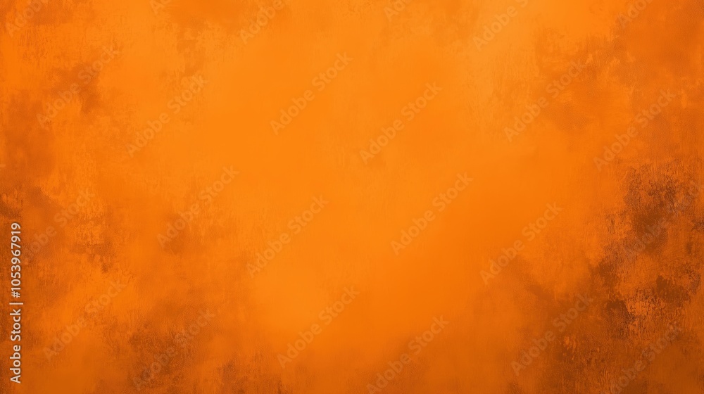Poster A vibrant orange background featuring a solid color with a subtle grunge texture, creating an abstract design element. The design is centrally placed on the canvas, leaving large spaces on both sides 