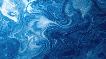 Fototapeta premium Tranquil Blue Water Wave: Abstract Swirl Pattern Texture Background