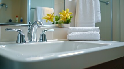 Bright and Fresh New Bathroom Sink Design