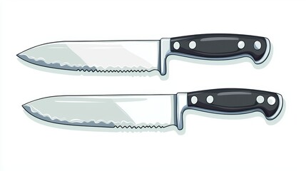 Serrated Kitchen Knives for Bread Cutting