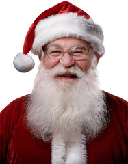 Naklejka premium Portrait of smiling Santa Claus