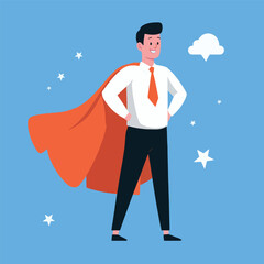 A dad posing as a superdad