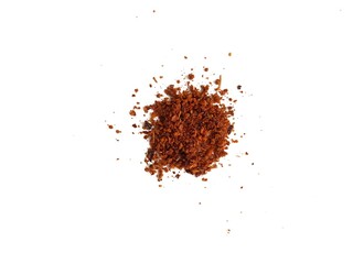 Boncabe Chili Powder on White Background.
