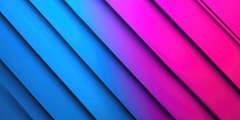 Obraz premium Colorful background with blue and pink stripes is displayed in a row. The blue and pink stripes are arranged in a way that creates a visually appealing and dynamic effect