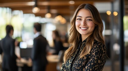 Obraz premium The Confident Businesswoman Smiling