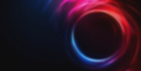 Fototapeta premium Glowing Neon Vortex with Abstract Circular Swirl on Dark Background