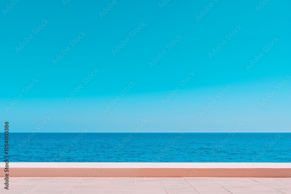 Poster an abstract background of calm surface water on the sea or ocean