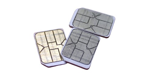 micro-sized mobile phone sim card chips