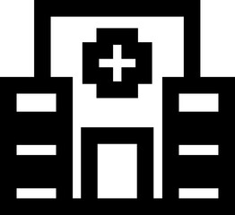 Obraz premium hospital icon, perfect for medical business, website