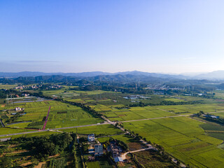 Obraz premium Building Beautiful Villages in China with Natural Ecological Countryside Scenery