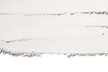 Cosmetic white face pressed loose powder texture swatch isolated on white background