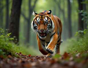 Fototapeta premium tiger in the woods