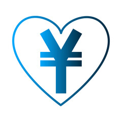 Obraz premium Yen icon template