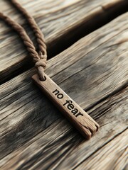 A wooden pendant, ancient Nordic style, handmade