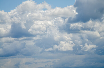 Fototapeta premium Bright sky with a lot of clouds