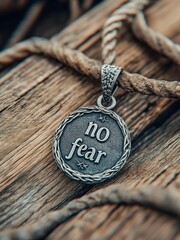 A metal pendant, ancient Nordic style, handmade