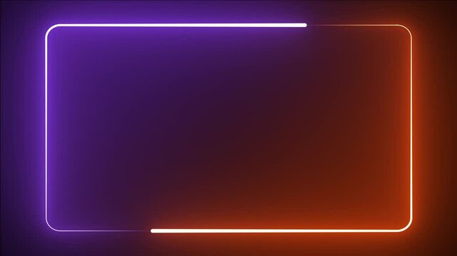 Futuristic pattern with blight neon light animation. Glowing Led Light Geometric Modern Texture. Seamless loop 4k Neon Radial Concentric full Animation Design. Triangle shape mosaic cyber surfac