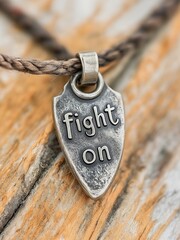 A metal pendant, ancient Nordic style, handmade 