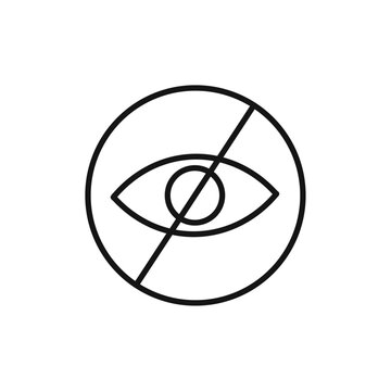 recommend clip art: Hide icon outline collection or set in black and white