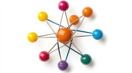 Colorful Atomic Model with Electrons Representation