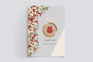 BRIDAL SHOWER FLORAL INVITATION TEMPLATE