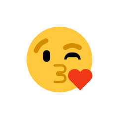 Face Blowing a Kiss Emoji
