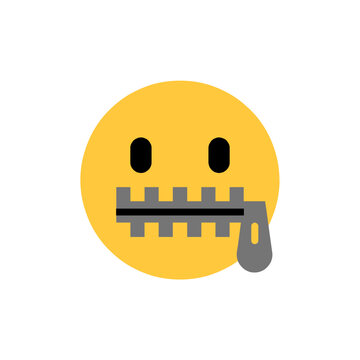 Zipper-Mouth Face Emoji

