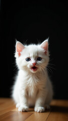 Fototapeta premium cute little kitten 