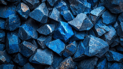 cobalt rocks showcasing unique textures and colors, symbolizing strength and resilience in nature. This image captures the essence of geological beauty and creativity