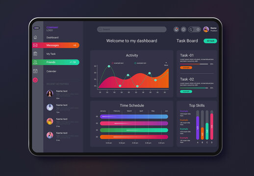 Task Management Dashboard Design