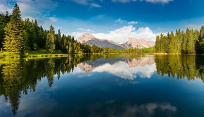 Fototapeta premium Serene Lake Reflections