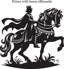 Prince with horse silhouette design