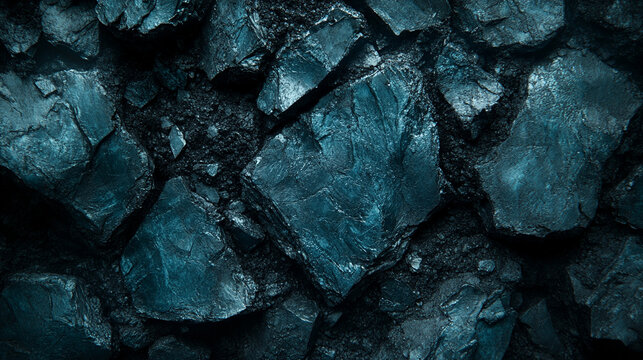 coal chunks with a rugged texture and dark tones, symbolizing strength, resilience, and industrial power. Ideal for concepts of energy, transformation, or elemental force