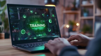 The Laptop Showing Training