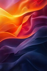 Fototapeta premium Abstract Wavy Texture with Gradient Colors