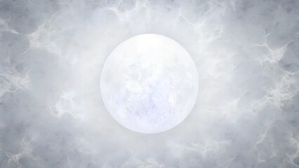 Obraz premium Bright full moon shining through marble like clouds background