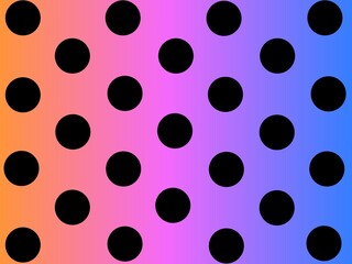 Obraz premium Colorful background with beautiful lined black circle patterns. abstract