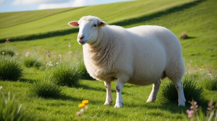 Obraz premium sheep in a meadow