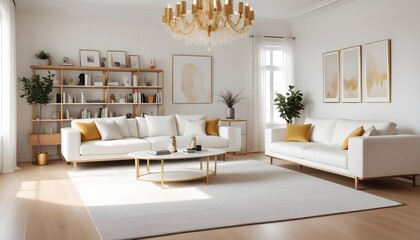 Fototapeta premium Photo interior modern design room 3d design