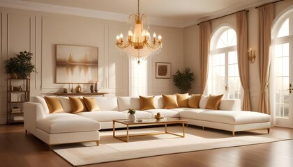 Photo interior modern design room 3d design