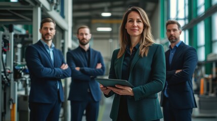 The Confident Business Team Leader